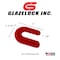 Glazelock 1/8" 3"L x 2 5/16"W 3/4" Slot, U-shaped Horseshoe Plastic Flat Shims Red 1000pc/box GLZ19 - alternate 3